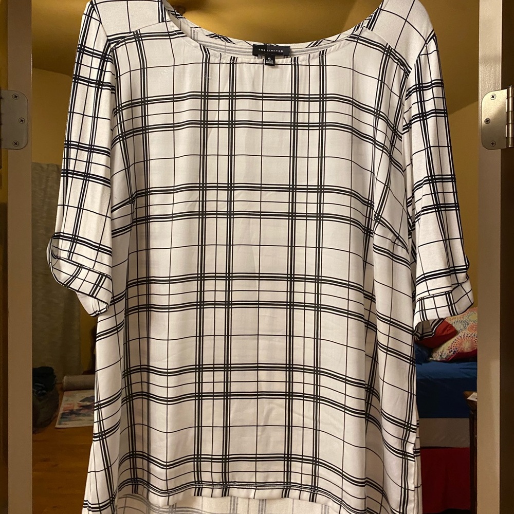 The Limited Black & White Blouse